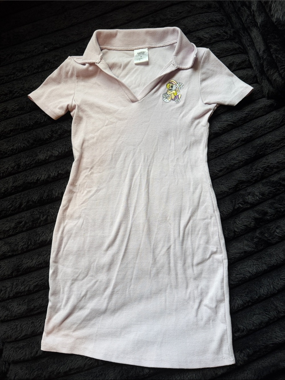 Warner Bros. Light Pink Polo Mini Dress with Tweety Patch